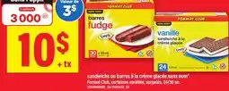Maxi SANDWICHS OU BARRES À LA CRÈME GLACÉE SANS NOM , 24/30 UN offer