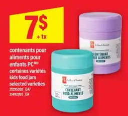 Maxi CONTENANTS POUR ALIMENTS POUR ENFANTS PCMD | KIDS FOOD JARS offer