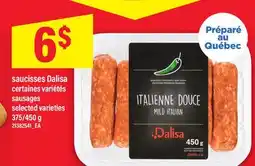Maxi SAUCISSES DALISA | SAUSAGES, 375/450 g offer