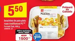 Maxi BOUCHÉES DE PAIN PLATS NAAN TRADITIONNEL PC, 400 G offer