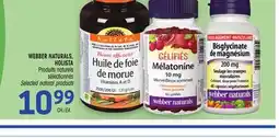 Uniprix WEBBER NATURALS, HOLISTA Produits naturels sélectionnés /Selected natural products offer