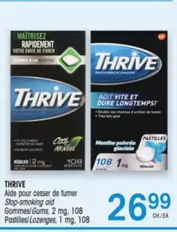 Uniprix THRIVE Aide pour cesser de fumer/Stop-smoking aid offer