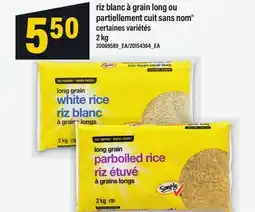 Maxi RIZ BLANC À GRAIN LONG OU PARTIELLEMENT CUIT SANS NOM , 2 kg offer