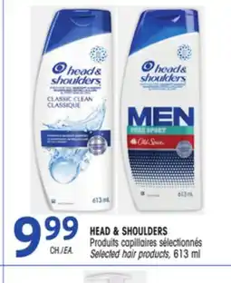 Uniprix HEAD & SHOULDERS Produits capillaires sélection/Selected hair products offer