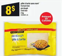 Maxi PÂTE À TARTE SANS NOM FORMAT CLUB / PIE DOUGH CLUB SIZE, 2 KG offer
