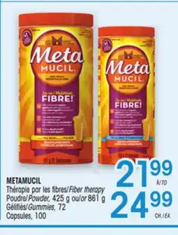 Uniprix METAMUCIL Thérapie par les fibres Poudre/Fiber therapy Powder offer