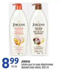 Uniprix JERGENS Lotions pour le corps sélectionnées/Selected body lotions offer