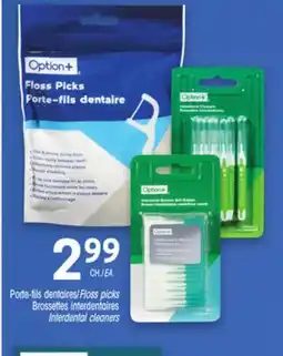 Uniprix OPTION+ Porte-fils dentaires/Floss picks Brossettes interdentaires/ Interdental cleaners offer