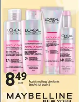 Uniprix MAYBELLINE NEW YORK Produits capillaires sélectionnés/Selected hair products offer
