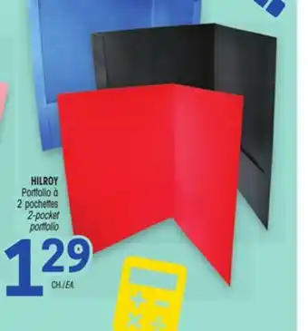 Uniprix HILROY Portfolio à 2 pochettes/2-pocket offer