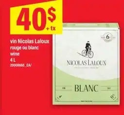 Maxi VIN NICOLAS LALOUX | WINE, 4 L offer