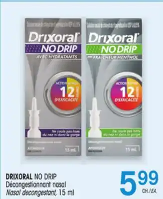 Uniprix DRIXORAL NO DRIP Décongestionnant nasal/ Nasal decongestant offer