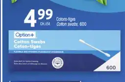 Uniprix Option+ Cotons-tiges/Cotton swabs offer