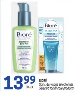 Uniprix BIORÉ Soins du visage sélectionnés /Selected facial care products offer
