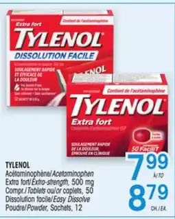 Uniprix TYLENOL Acétaminophène/Acetaminophen offer