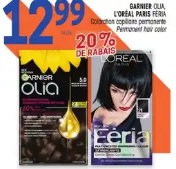 Uniprix GARNIER OLIA, L'ORÉAL PARIS FÉRIA Coloration capillaire permanente/Permanent hair color offer