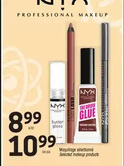 Uniprix NYX Maquillage sélectionné/Selected makeup products offer