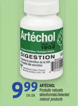 Uniprix ARTÉCHOL Produits naturels sélectionnés/Selected natural products offer