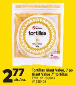 Giant Tiger Giant Value 7 tortillas offer