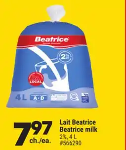 Giant Tiger Beatrice milk offer