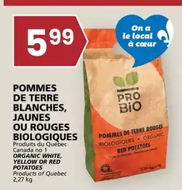 Rachelle-Bery Grocery ORGANIC WHITE, YELLOW OR RED POTATOES offer