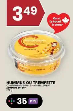 Rachelle-Bery Grocery COMPLIMENTS SIMPLE NATURELLEMENT HUMMUS OR DIP offer