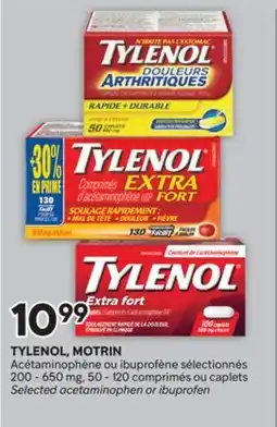 Brunet TYLENOL, MOTRIN Acétaminophène ou ibuprofène sélectionnés offer