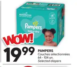 Brunet PAMPERS Couches sélectionnées offer