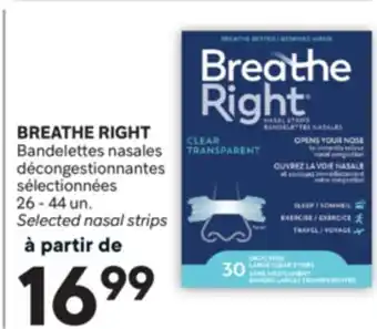 Brunet BREATHE RIGHT Bandelettes nasales décongestionnantes sélectionnées offer