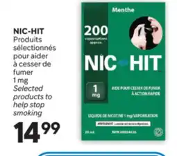 Brunet NIC-HIT Produits sélectionnés pour aider à cesser de fumer offer