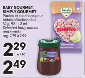Brunet BABY GOURMET, SIMPLY GOURMET Purées et collations pour bébés sélectionnées offer