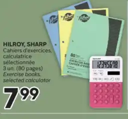 Brunet HILROY, SHARP Cahiers d'exercices calculatrice sélectionnée offer