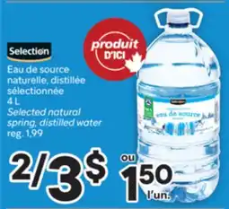 Brunet Selection Eau de source naturelle, distillée sélectionnée offer