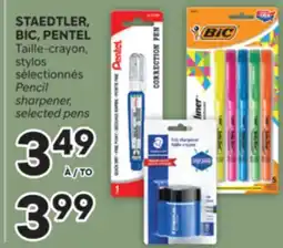 Brunet STAEDTLER, BIC, PENTEL Taille-crayon, stylos sélectionnés offer