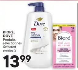 Brunet BIORÉ, DOVE Produits sélectionnés offer