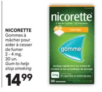 Brunet NICORETTE Gommes à mâcher pour aider à cesser de fumer 2-4mg offer