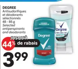 Brunet DEGREE Antisudorifiques et déodorants sélectionnés offer