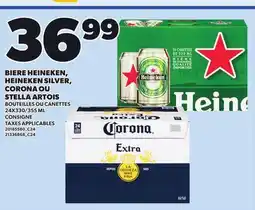 Provigo BIERE HEINEKEN, HEINEKEN SILVER, CORONA OU STELLA ARTOIS, 24X330/355 ML offer