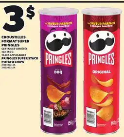 Provigo PRINGLES SUPER STACK POTATO CHIPS, 102-156 G offer