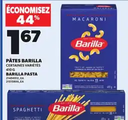 Provigo BARILLA PASTA, 410 G offer