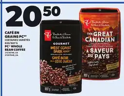 Provigo PC WHOLE BEAN COFFEE, 820/907 G offer