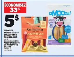 Provigo AMOOZA! TWISTS, 28 G OR ARMSTRONG OR ARMSTRONG SNACKS, 80 G offer