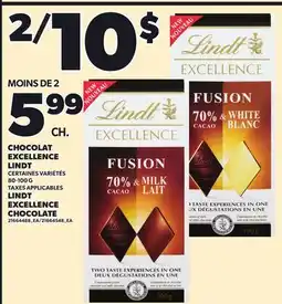 Provigo LINDT EXCELLENCE CHOCOLATE, 80-100 G offer