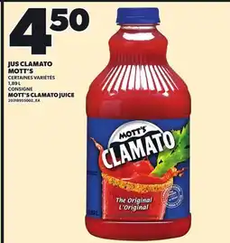 Provigo MOTT'S CLAMATO JUICE, 1,89 L offer