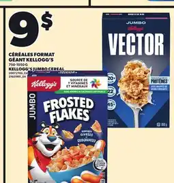 Provigo KELLOGG'S JUMBO CEREAL, 750-1050 G offer
