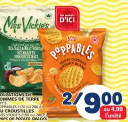 Marché Bonichoix MISS VICKIE'S CHIPS OR POTATO SNACKS offer