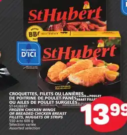 Marché Bonichoix ST-HUBERT FROZEN CHICKEN WINGS OR BREADED CHICKEN BREAST FILLETS, NUGGETS OR STRIPS offer