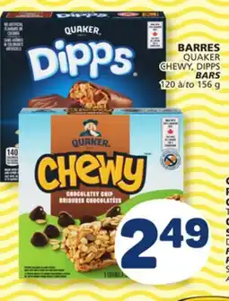 Marché Bonichoix QUAKER CHEWY, DIPPS BARS offer