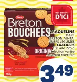 Marché Bonichoix DARE BRETON, VINTA, CRISPS LÉGUMES CRACKERS offer