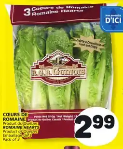Marché Bonichoix ROMAINE HEARTS offer